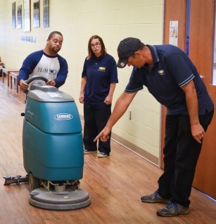 Cleaning floor